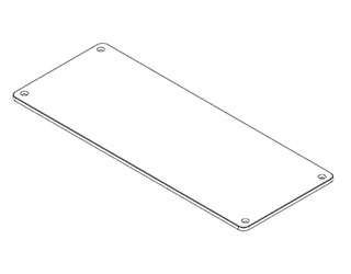 PRIOR H288 H138용 유리판 도면